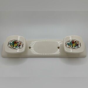 Syla French Floral Plastic Wall Mount Hook